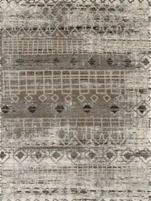 Caribe Modern Walnut Power-Loomed Rug 3'5"x5'6"