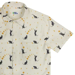 Episodic Cat Catching the Moon Button Up Shirt