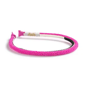 Halo Luxe Sprinkle Pearl Headband - Hot Pink