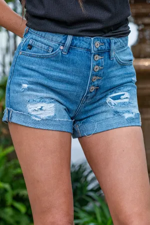 Lianna High Rise Mom Shorts