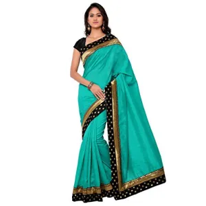 Sarvagny Clothings Women's Silk Saree (555-RAMA_Green)