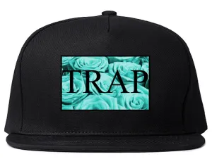 Trap Floral Pattern Snapback Hat